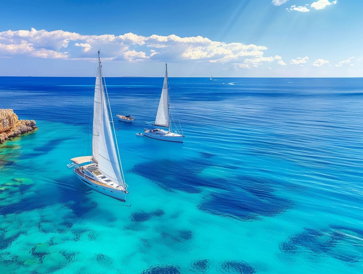 2. How do I charter a luxury yacht for a sailing adventure in the Greek Islands?